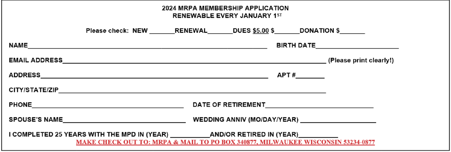 2024 MRPA Application