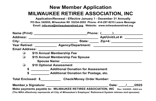 MRA Enrollment Form